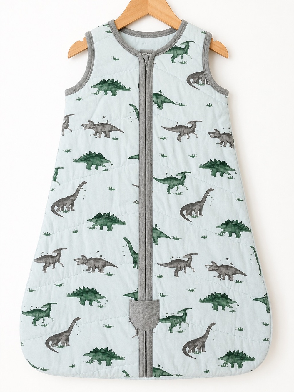 Burt’s Bees Baby Beekeeper Dinosaur Sleep Sack Wearable Blanket 0-6M Small